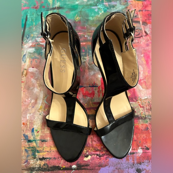 Guess Black Patent Leather Heels - Size 8.5 - Picture 8 of 8
